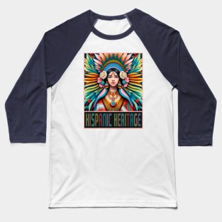 Hispanic Heritage Month Art Baseball T-Shirt